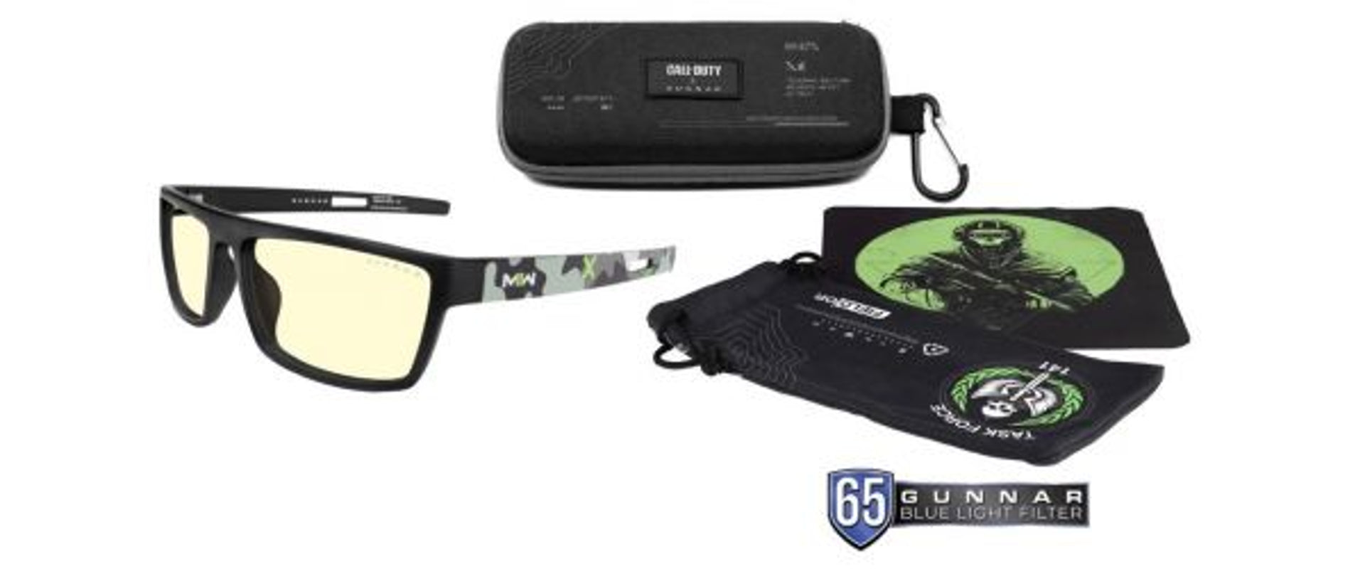 Gunnar - Lunettes gaming anti-lumière bleue Call of Duty Tactique Édition