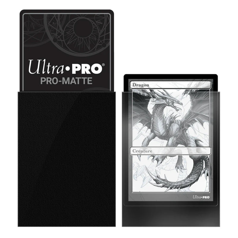 Ultra Pro - PRO-Matte Sachet de 100 protèges cartes standard Noir (66 x 91 mm)