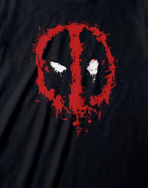 Marvel -  T-shirt unisexe Noir Deadpool Splat- L