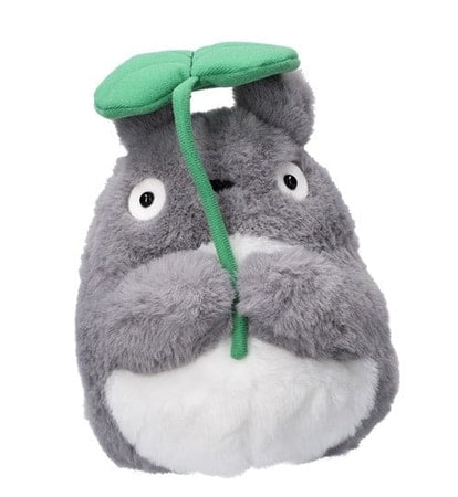 Ghibli - Mon Voisin Totoro - Peluche Nakayoshi Totoro Big avec feuille