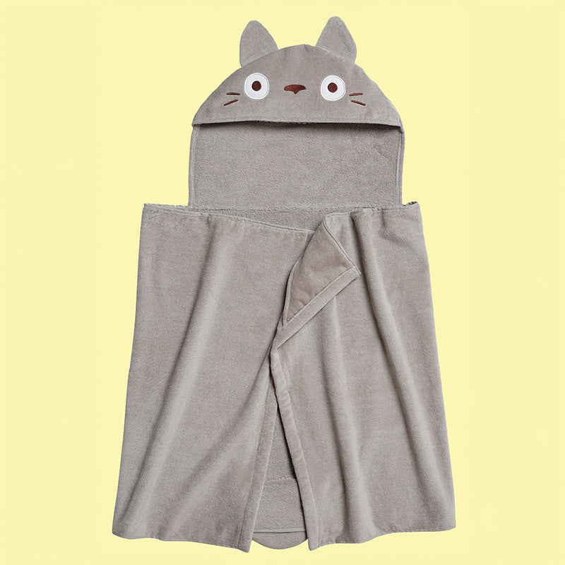 Ghibli - Mon Voisin Totoro - Cape de bain Natsu Totoro Gris 70x140cm