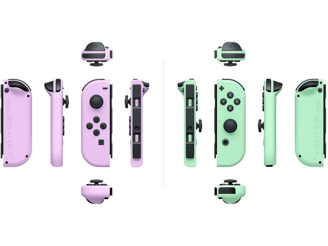 Paire de manettes Joy-Con Violet Pastel/Vert Pastel - Avec des batteries amovibles
