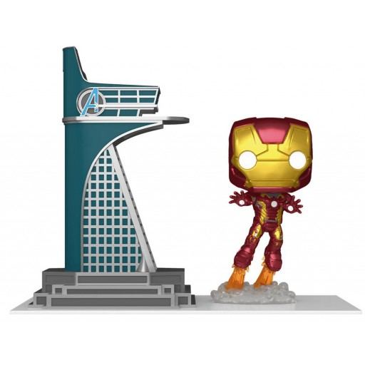 Funko Pop! Town: Marvel: The Infinity Saga - Avengers Tower & Iron Man (Glow in the Dark)