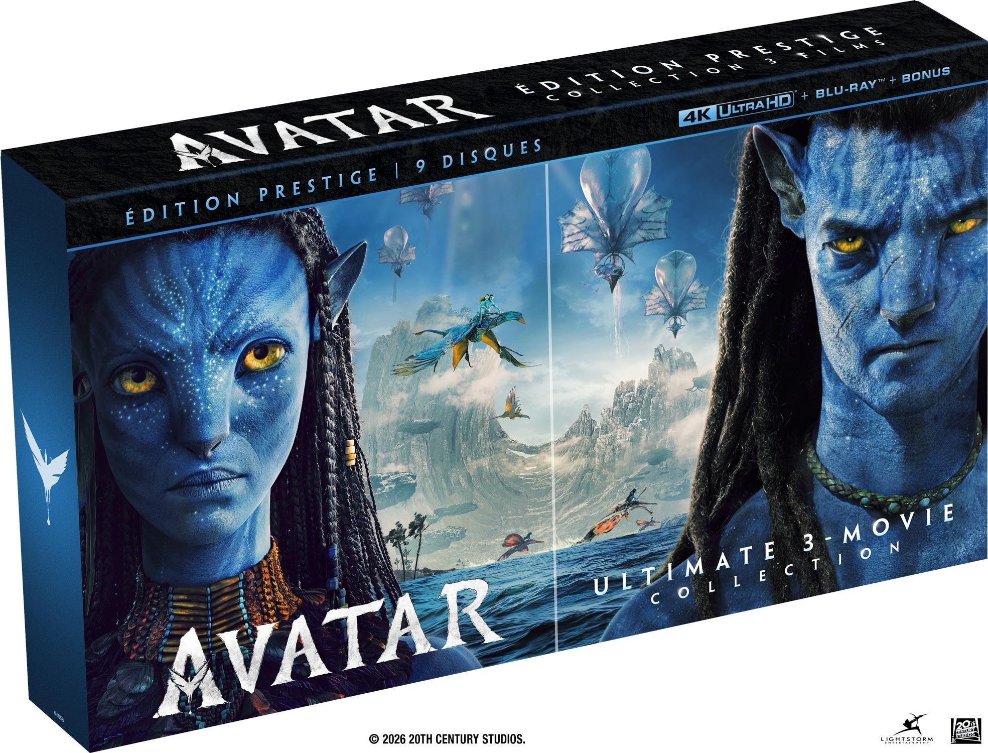Avatar - Collection 3 films : Avatar + Avatar : La Voie de l'eau + Avatar : De Feu et de cendres [4K Ultra HD]