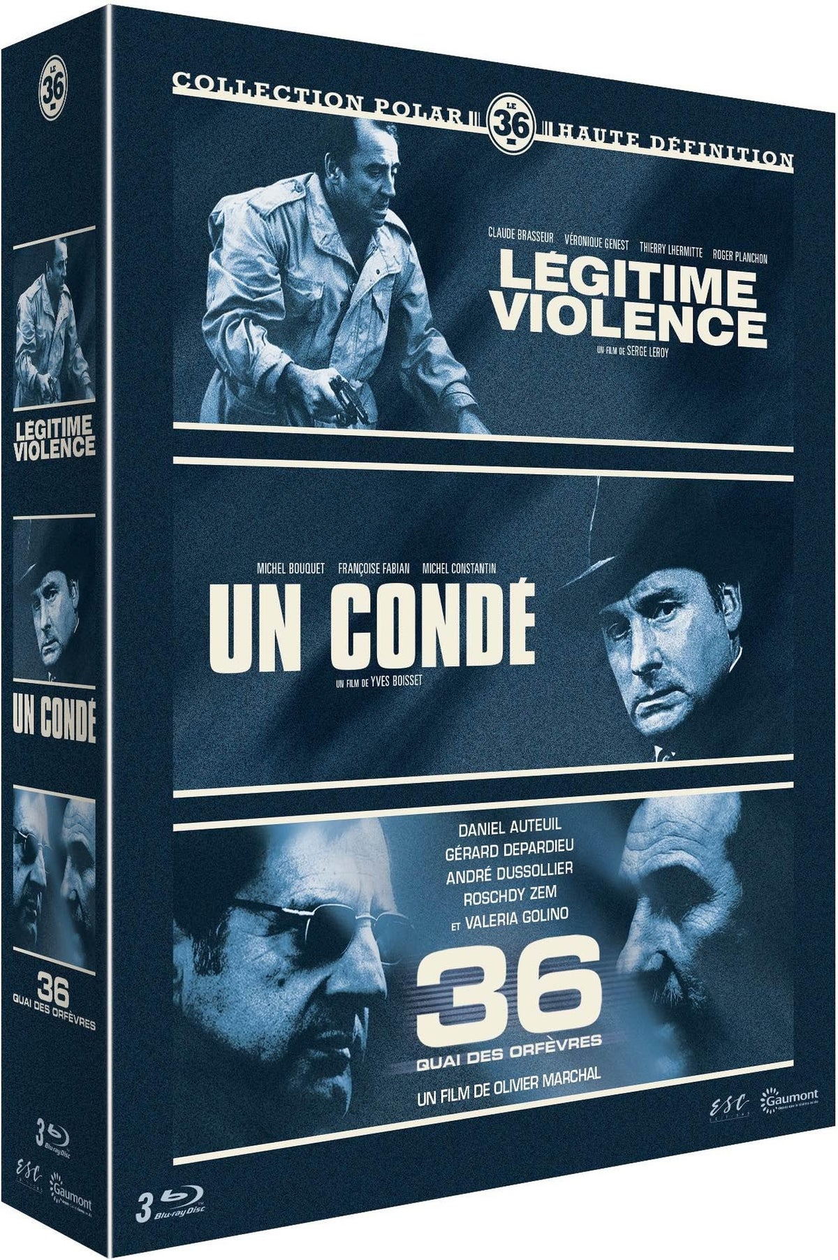 Collection "Le 36" : Légitime violence + Un Condé + 36 quai des Orfèvres [Blu-ray]