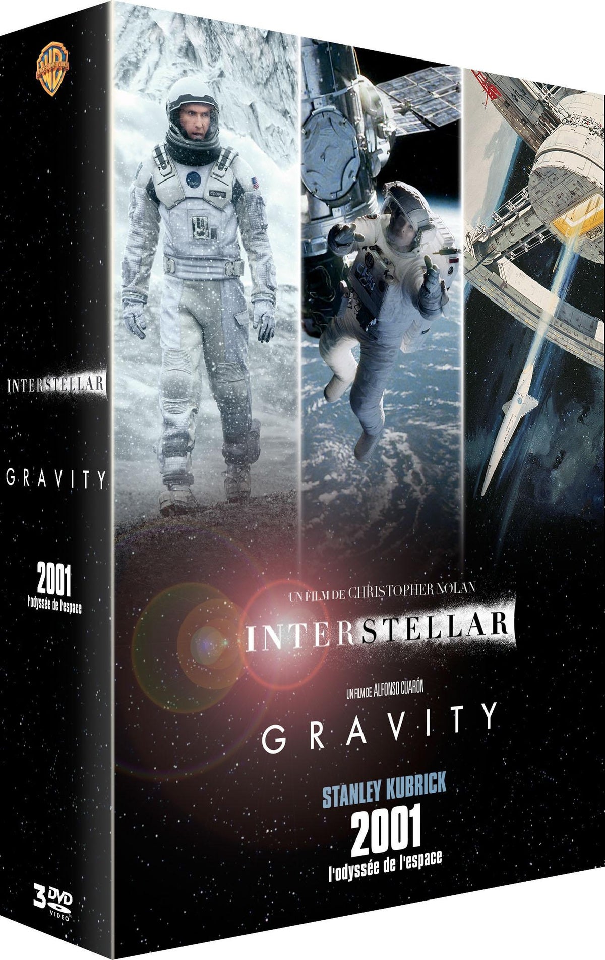 Interstellar + Gravity + 2001, l'odyssée de l'espace [DVD]