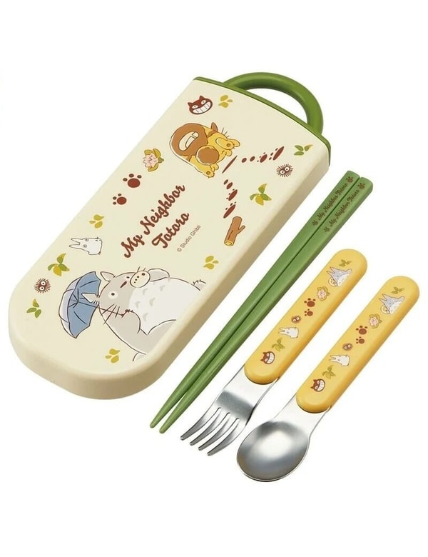 Ghibli - Mon voisin Totoro - Set Baguettes Cuillère Fourchette Totoro et Chatbus - flash vidéo