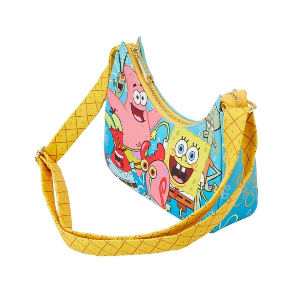 Loungefly: Nickelodeon - SpongeBob SquarePants - SpongeBob SquarePants Group Shot Crossbody Bag - flash vidéo