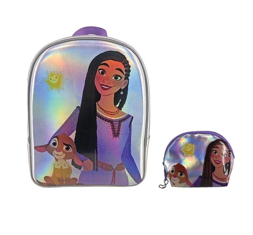 Wish : Asha et la Bonne Étoile - Sac d'école Asha et Valentino + Portefeuille