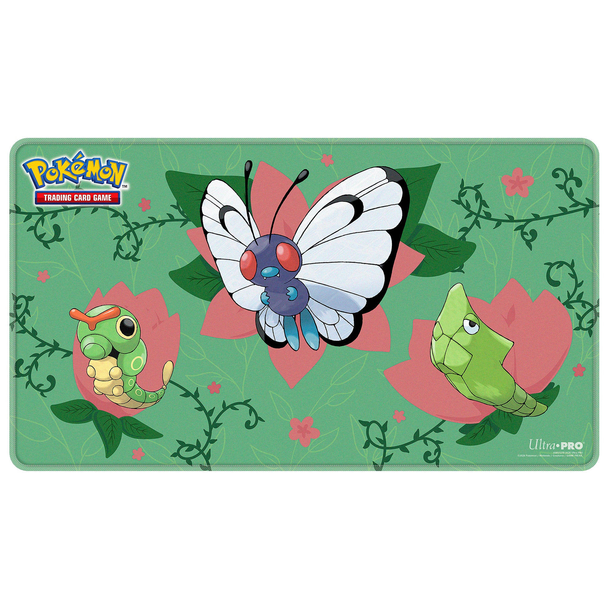 Ultra Pro - Pokémon JCC - Tapis de jeu à bord cousu Évolutions de Chenipan