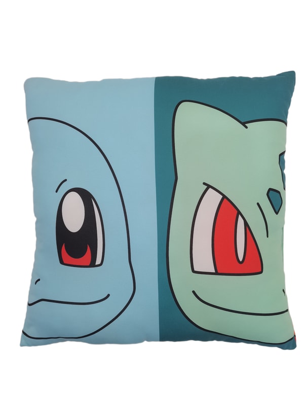 Pokémon - Coussin double face Starter (40x40cm) - flash vidéo