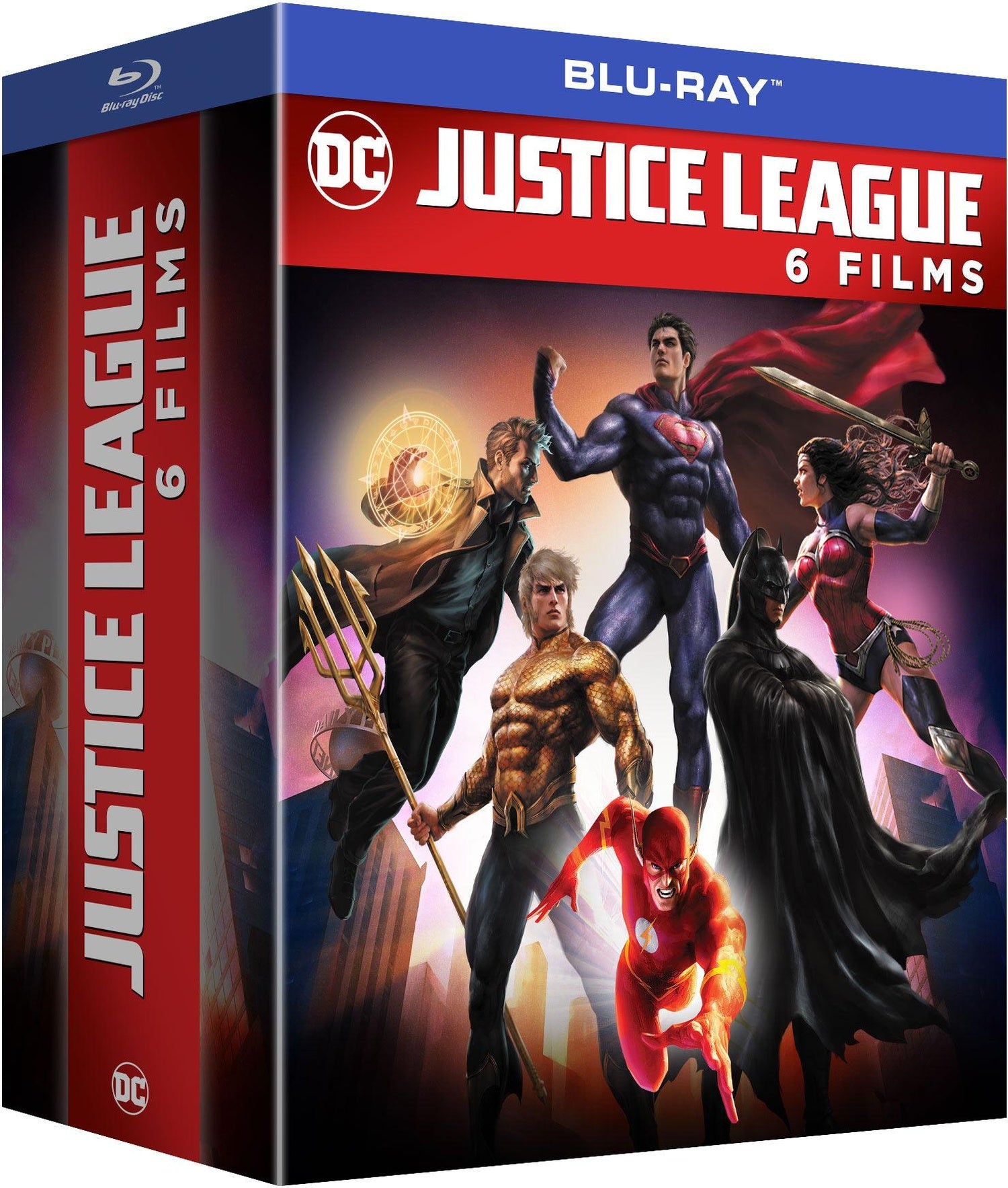 Justice League - 6 films : Dark : Apokolips War + La Nouvelle Frontière + Dark + Le Trône de l'Atlantide + Le paradoxe Flashpoint + Dieux et monstres [Blu-ray]