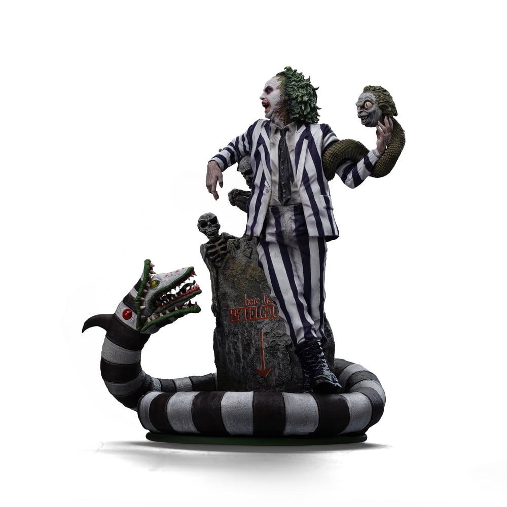 Iron Studios - Art Scale 1/10 - Beetlejuice Beetlejuice - Beetlejuice Statue 18cm - flash vidéo