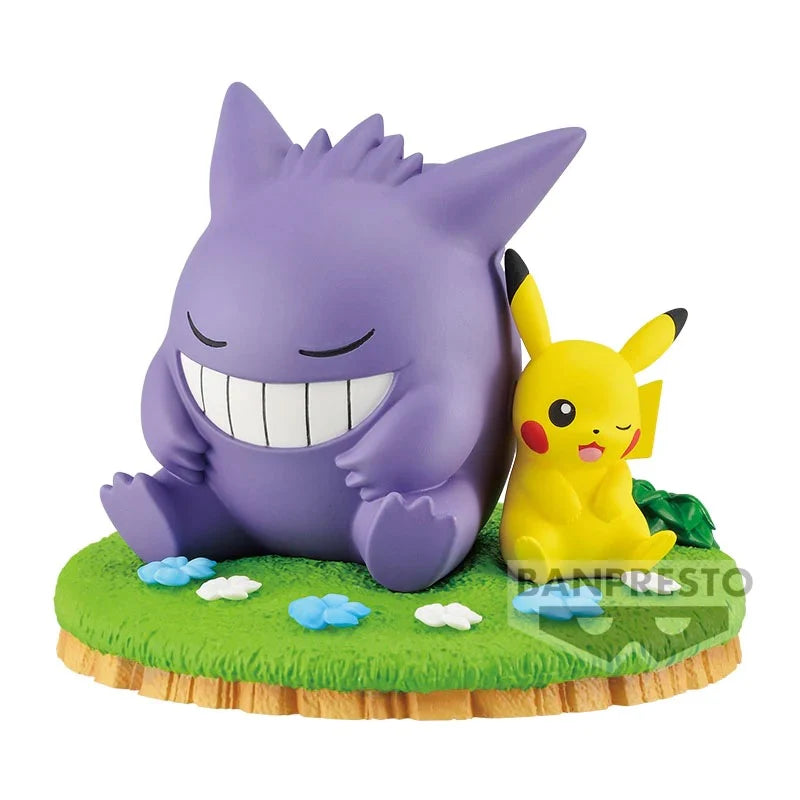 Pokémon - Gengar & Pikachu Static Figure 8cm - flash vidéo