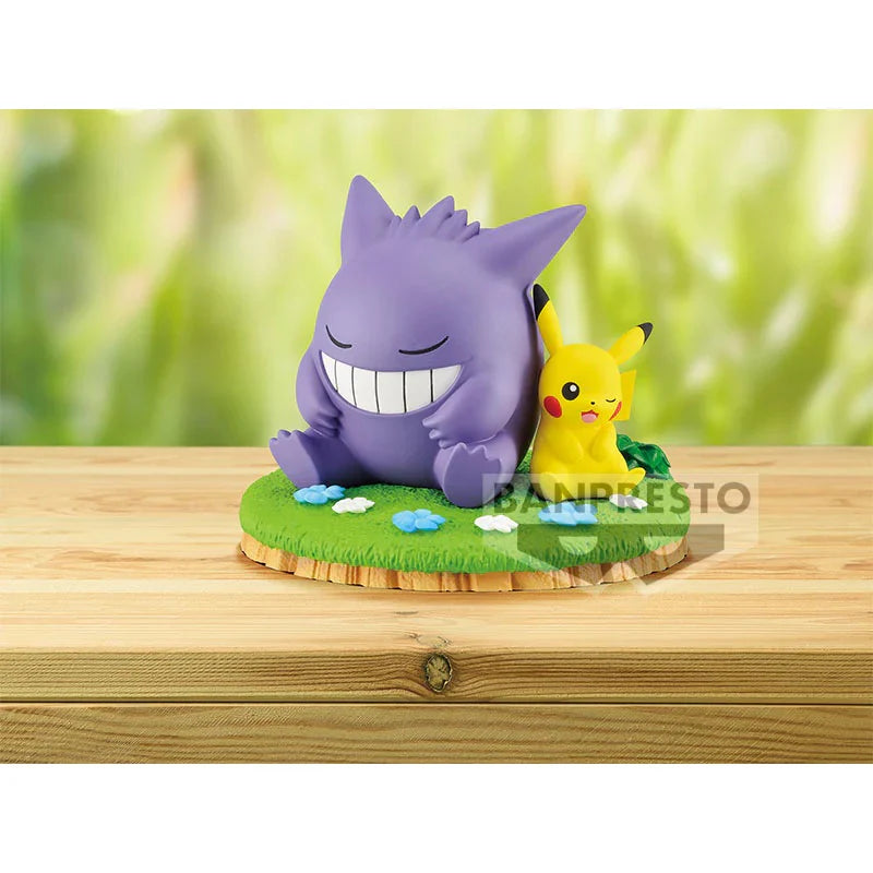 Pokémon - Gengar & Pikachu Static Figure 8cm - flash vidéo