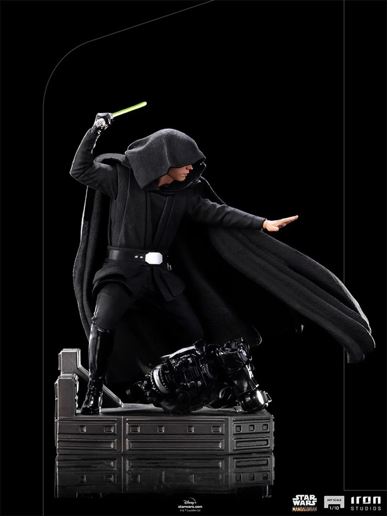 Iron Studios - Arts Scale 1/10 - The Mandalorian - Luke Skywalker (Combar Version) Statue 24cm - flash vidéo