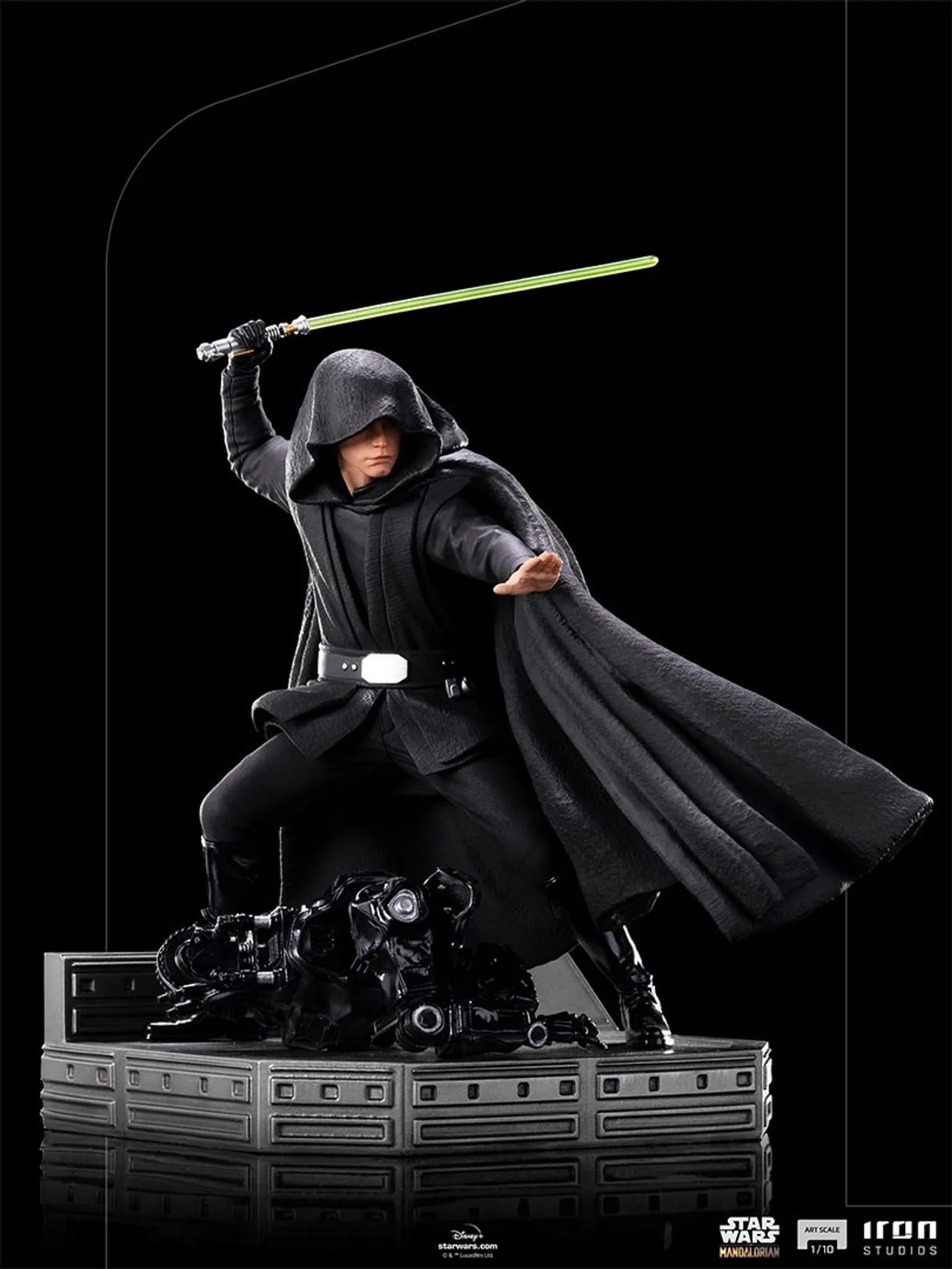 Iron Studios - Arts Scale 1/10 - The Mandalorian - Luke Skywalker (Combar Version) Statue 24cm - flash vidéo