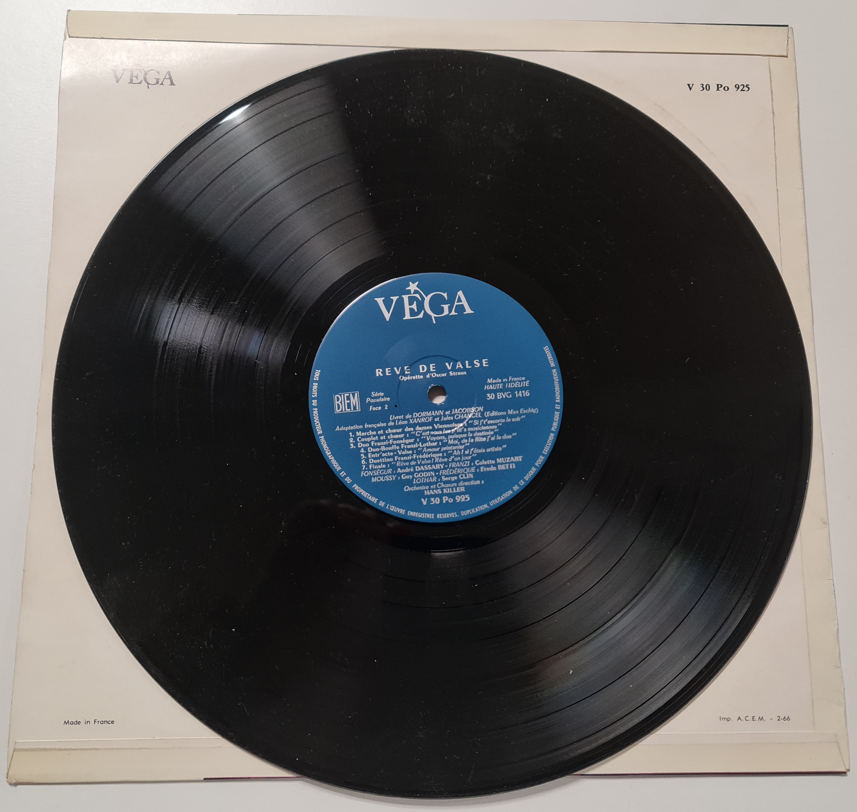 (Occasion) Oscar Straus, André Dassary Rêve De Valse [Vinyle 33Tours]