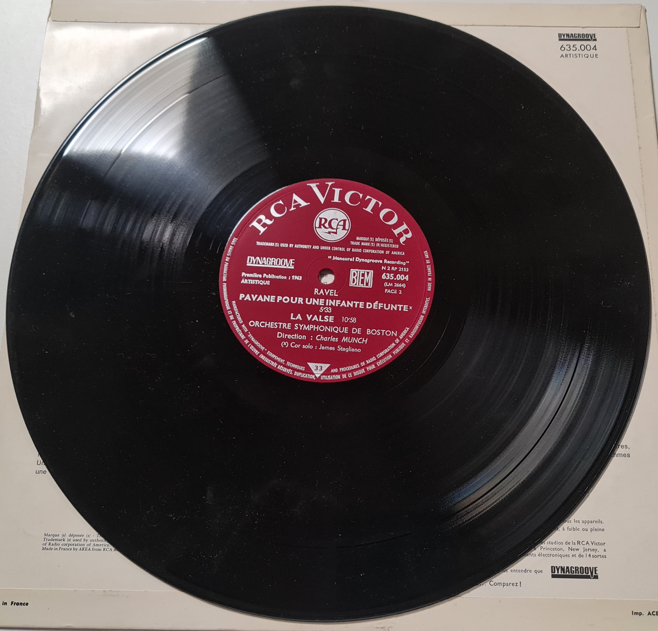 (Occasion) - Ravel, Charles Munch , Orchestre Symphonique De Boston–Bolero - La Valse - Pavane Pour Une Infante Défunte [Vinyle 33Tours]