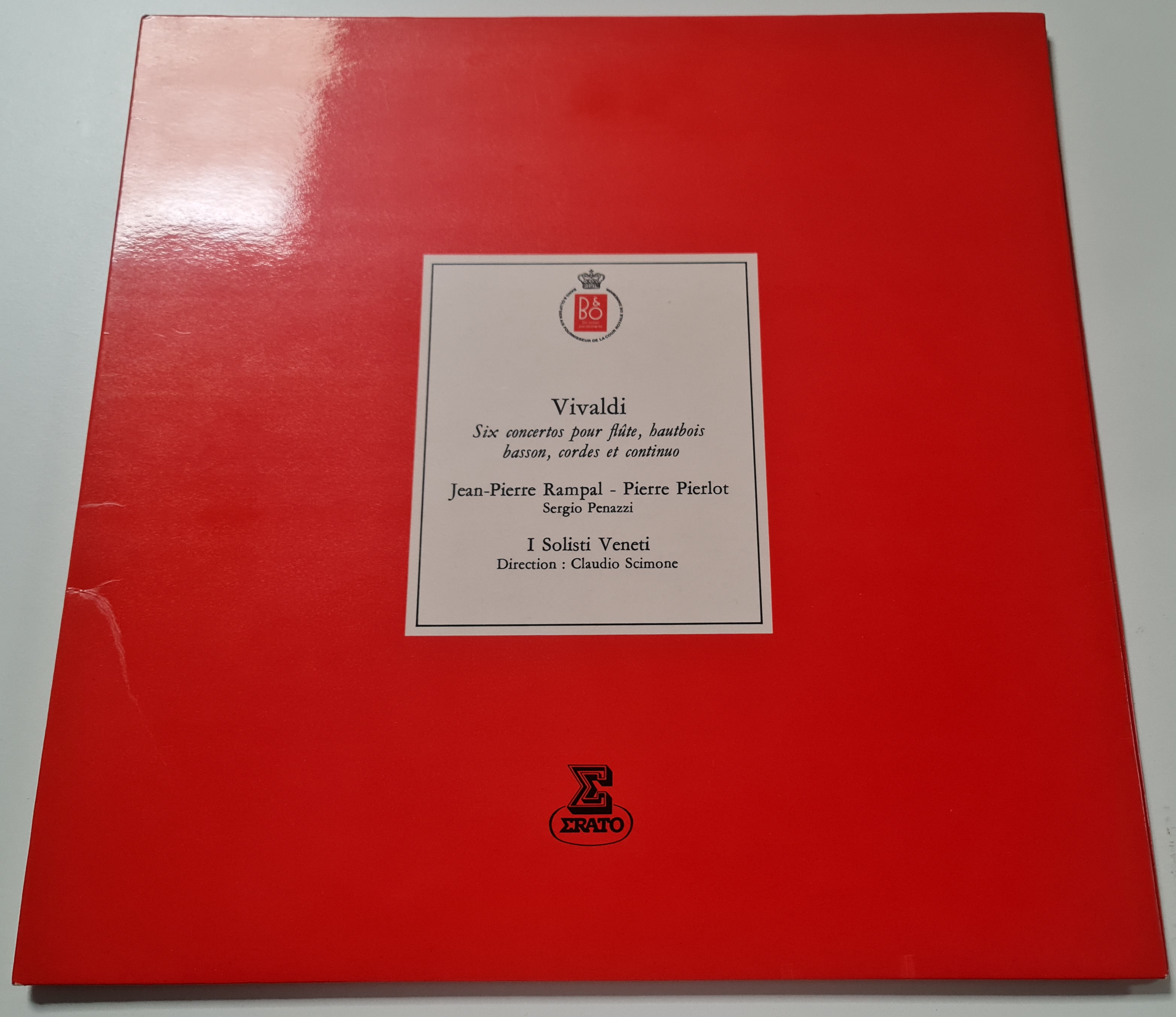 (Occasion) -Vivaldi Six concertos pour flûte, haubois, basson, cordes et continuo Jean-Pierre Rampal-Pierre Pierlot Sergio penazzi [Vinyle 33Tours]