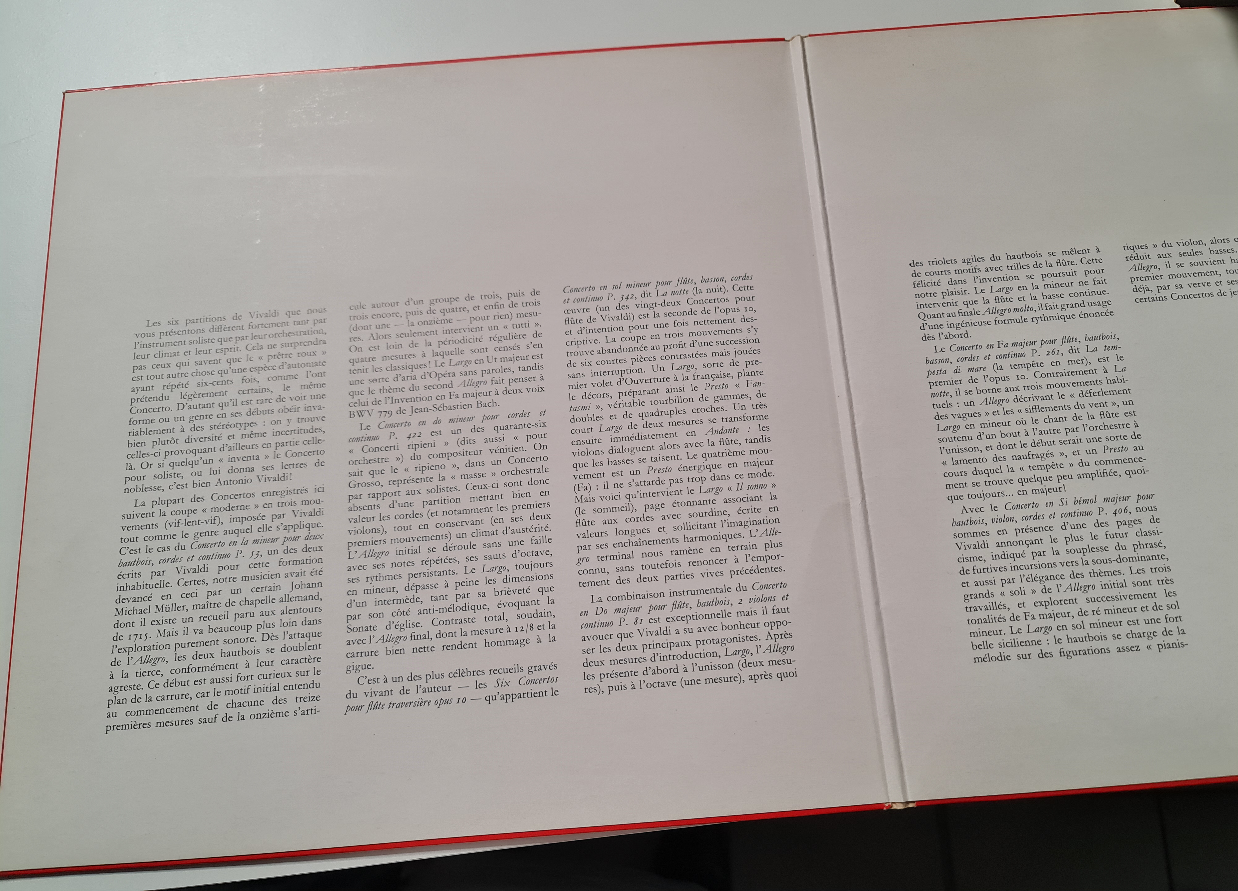 (Occasion) -Vivaldi Six concertos pour flûte, haubois, basson, cordes et continuo Jean-Pierre Rampal-Pierre Pierlot Sergio penazzi [Vinyle 33Tours]