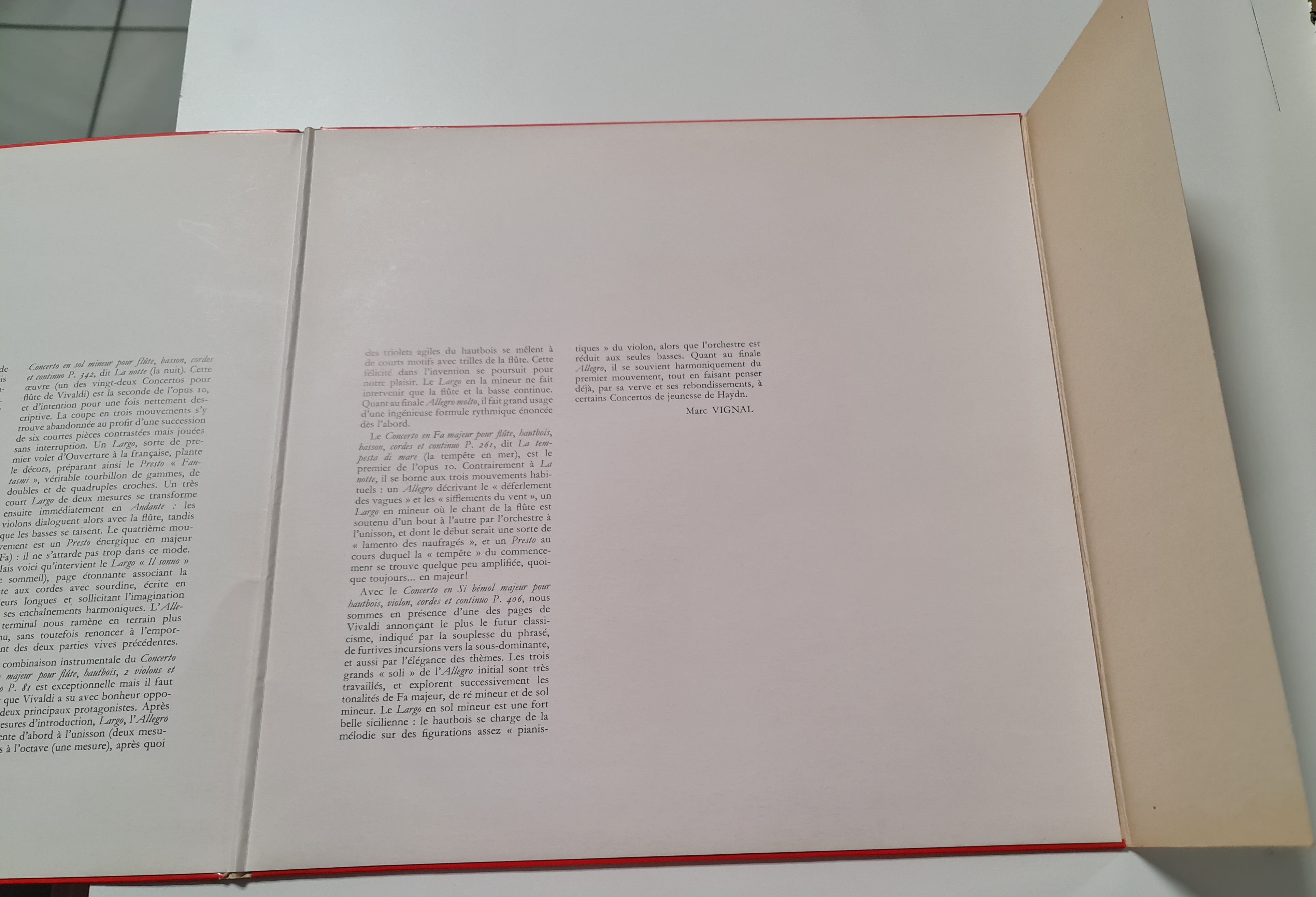 (Occasion) -Vivaldi Six concertos pour flûte, haubois, basson, cordes et continuo Jean-Pierre Rampal-Pierre Pierlot Sergio penazzi [Vinyle 33Tours]