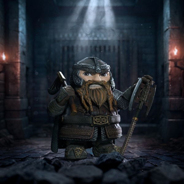 Iron Studios - MiniCo - Le Seigneur des anneaux - Gimli Statue 12cm - flash vidéo