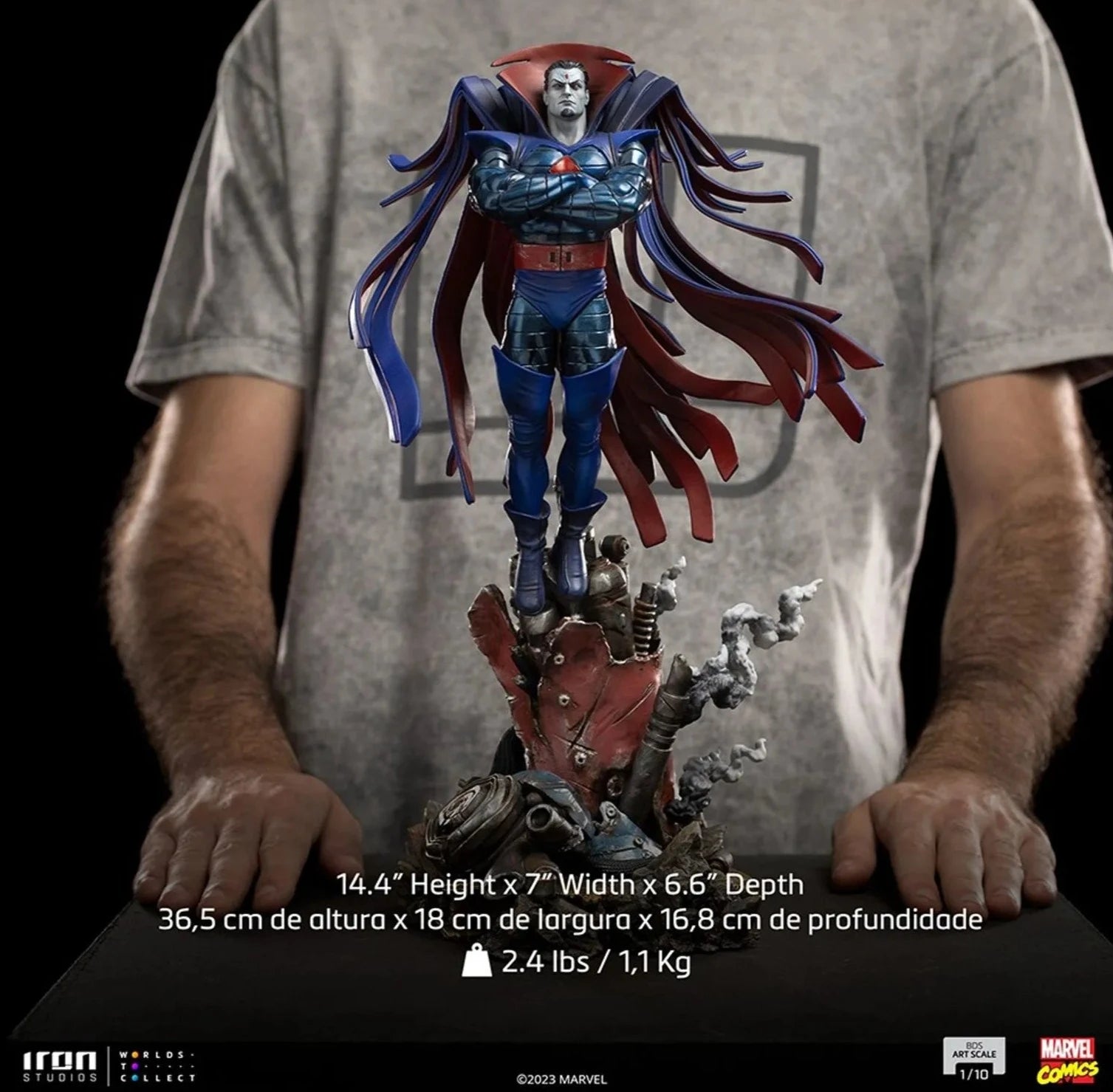 Iron Studios - BDS Arts Scale 1/10 - Marvel - X-Men Marvel Comics - Mr Sinister Statue 36cm - flash vidéo