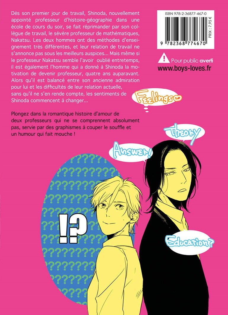 Because I dislike Math - Livre (Manga) - Yaoi - Hana Collection