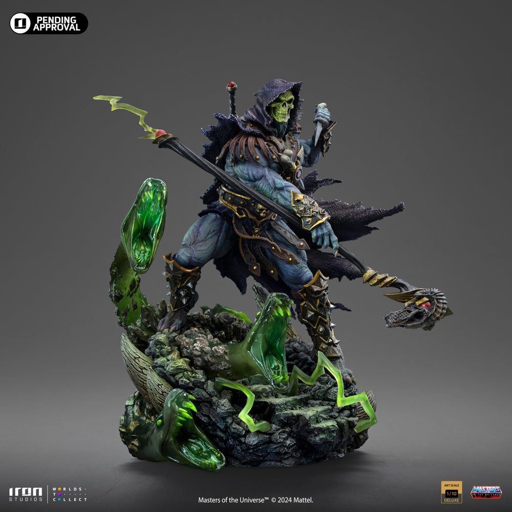 Iron Studios - Deluxe Art Scale 1/10 - Les Maîtres de l'univers - Skeletor Unleashed Statue 23cm - flash vidéo