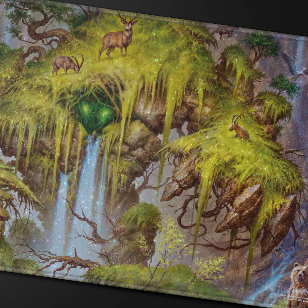 Ultra Pro - Magic: The Gathering - Commander Series - Fan Vote 2 - Tapis de jeu Holofoil Animar, Âme des éléments - flash vidéo