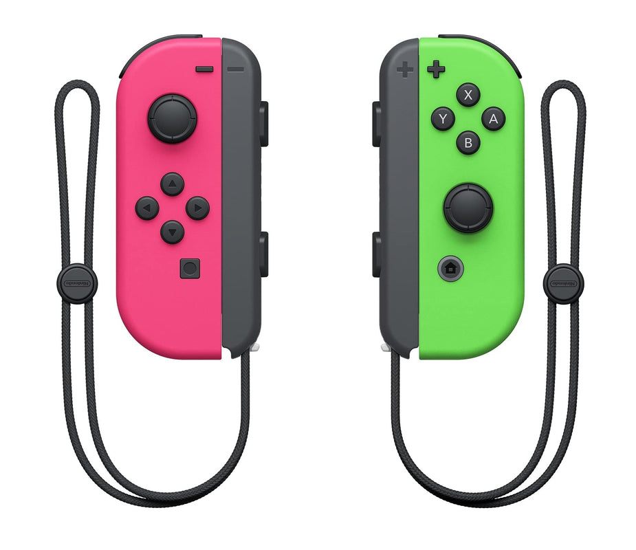 Paire de manettes Joy-Con Vert Neon/Rose Neon - Avec des batteries amovibles