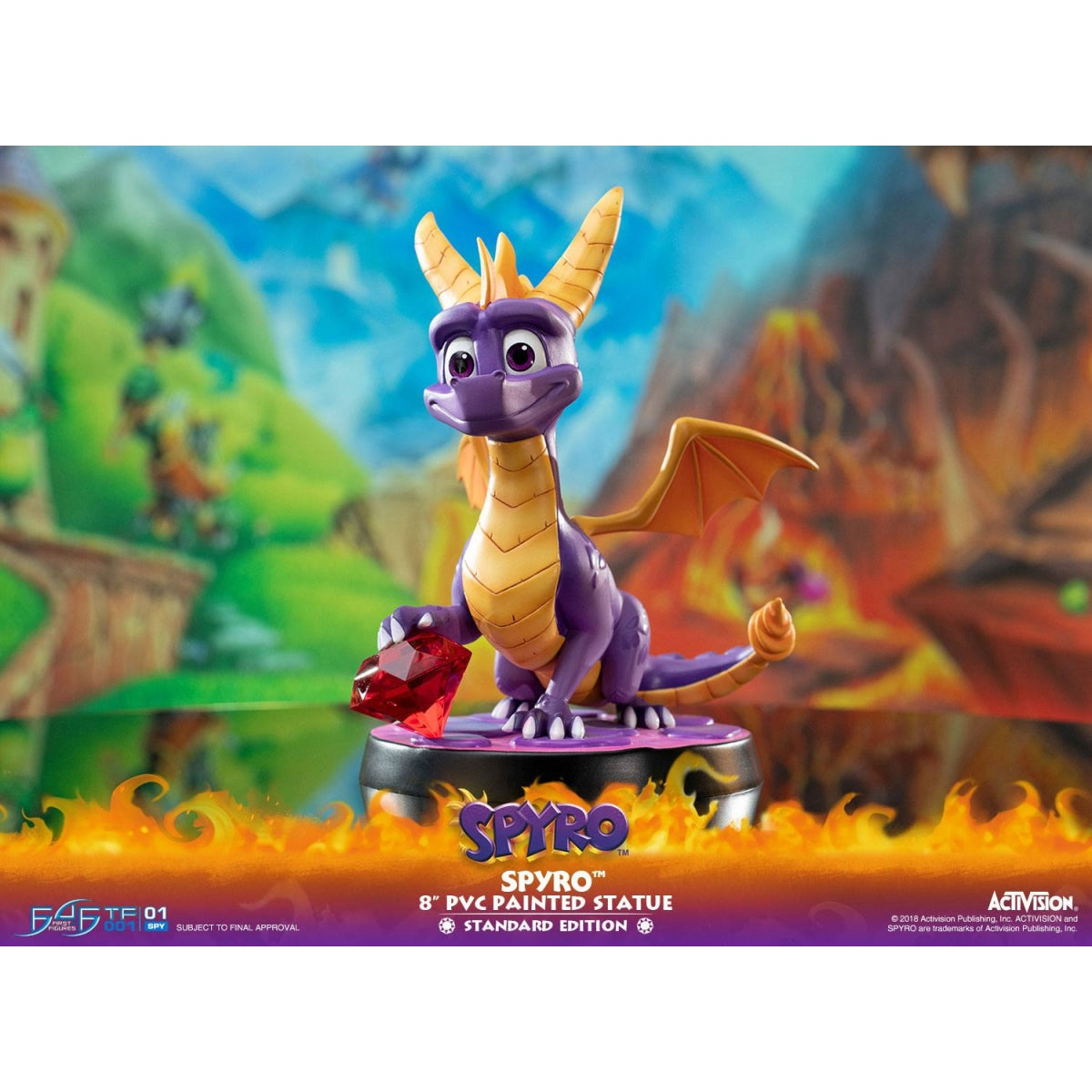 First 4 Figures - Spyro the Dragon - Spyro Statue Edition Standard 20cm - flash vidéo