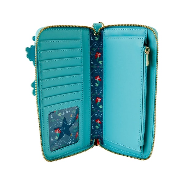 Loungefly: Disney - The Little Mermaid - Ariel Princess Lenticular Zip Around Wallet - flash vidéo