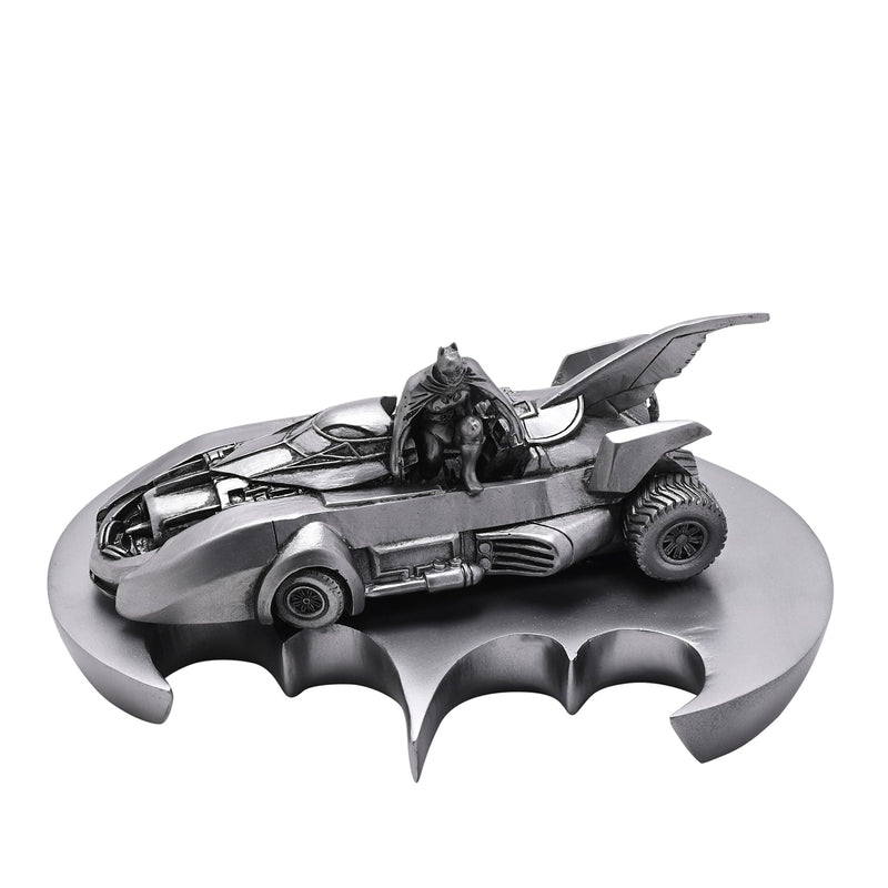 Warner Bros - Batman - Batman et Batmobile Statue 9cm