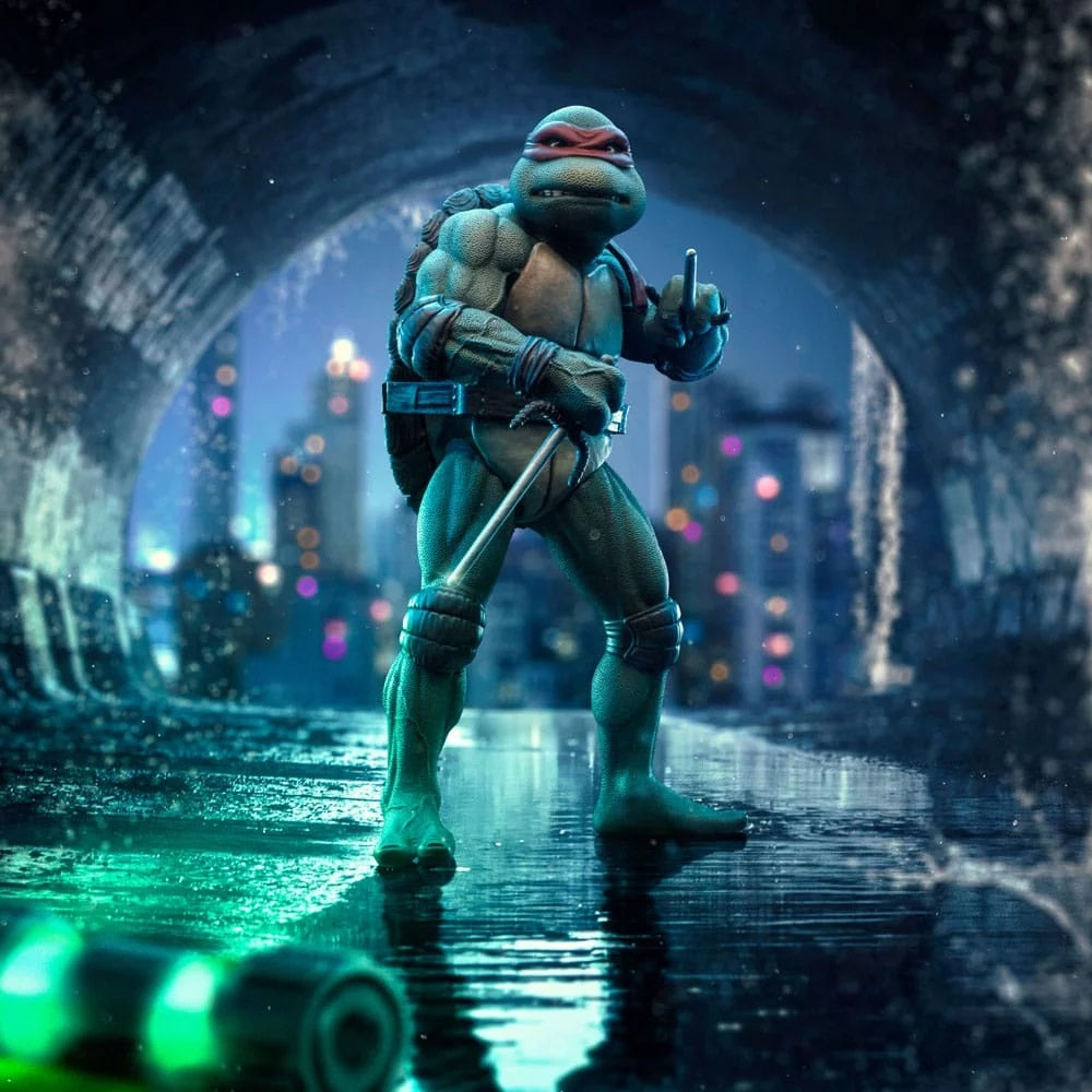Iron Studios - Art Scale 1/10 - Teenage Mutant Ninja Turtles - Raphaël Statue 21cm - flash vidéo