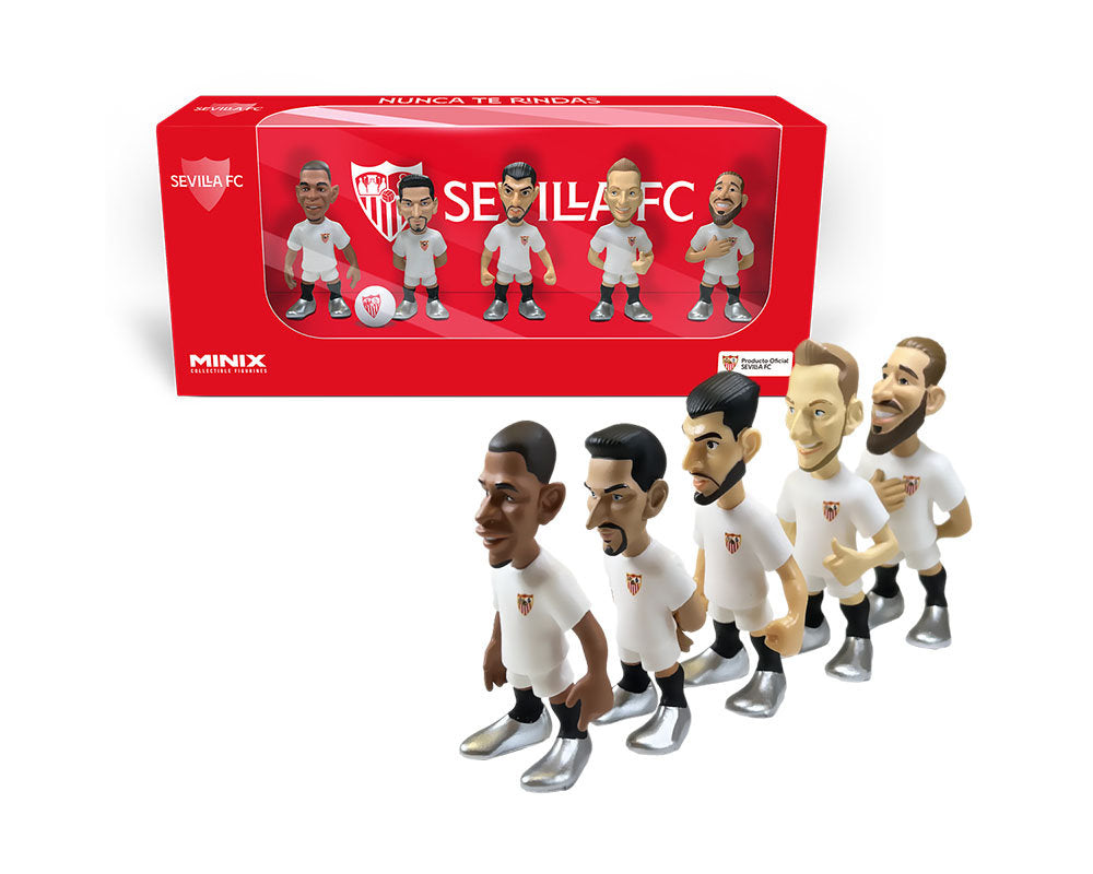 Minix - Football Stars - Pack de 5 Seville V2 (Ramos, Rakitic, Mir, Navas, Fernando) - Figurines PVC 7 cm