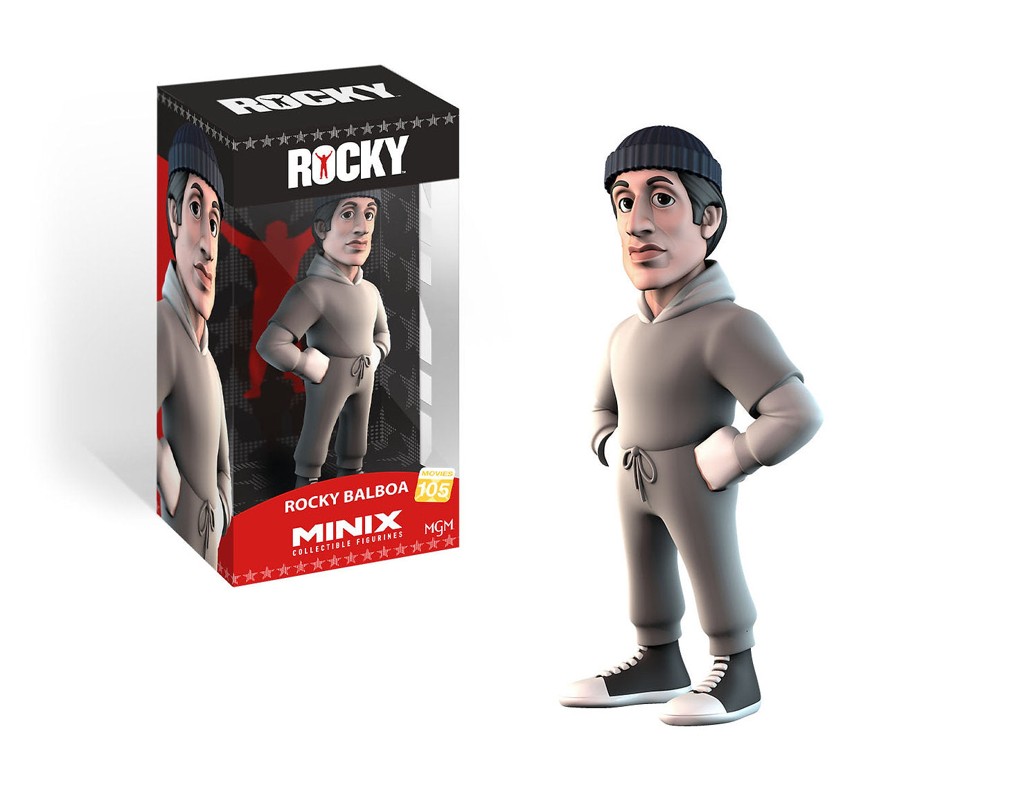 Minix - Movies #105 - Figurine PVC 12 cm - Rocky - Rocky Balboa en tenue d'entrainement