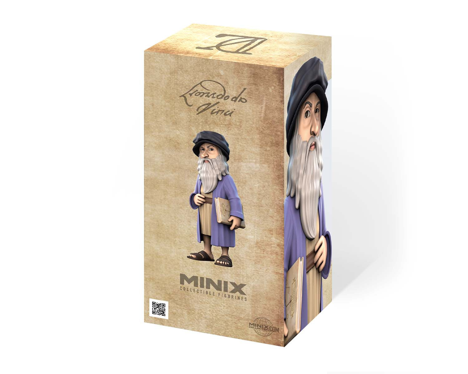 Minix - Celebrity #67 - Histoire - Leonard De Vinci - Figurines PVC 12 cm