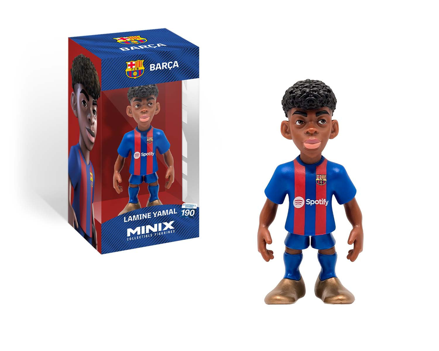 Minix - Football Stars #190 - FC Barcelone - Lamine Yamal - Figurines PVC 12 cm