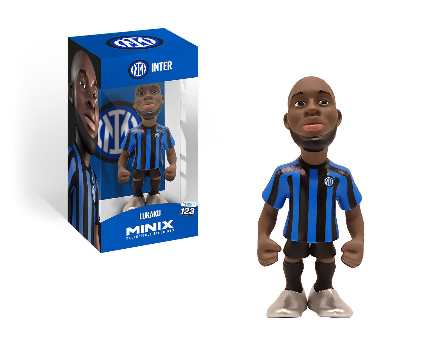 Minix - Football Stars #123- Figurine PVC 12 cm - Inter Milan - Lukaku 90