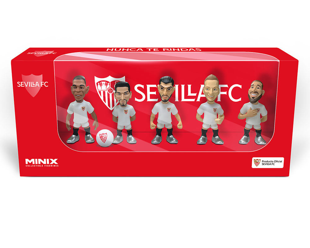 Minix - Football Stars - Pack de 5 Seville V2 (Ramos, Rakitic, Mir, Navas, Fernando) - Figurines PVC 7 cm