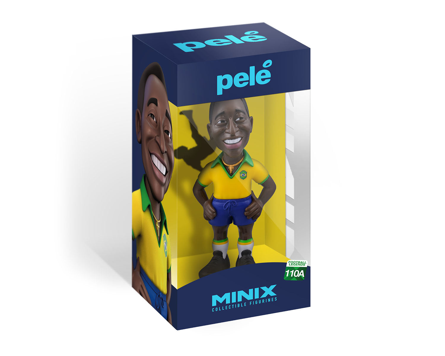 Minix - Football Legends #110A - Brazil 1st Kit Pele - Figurines PVC 12 cm