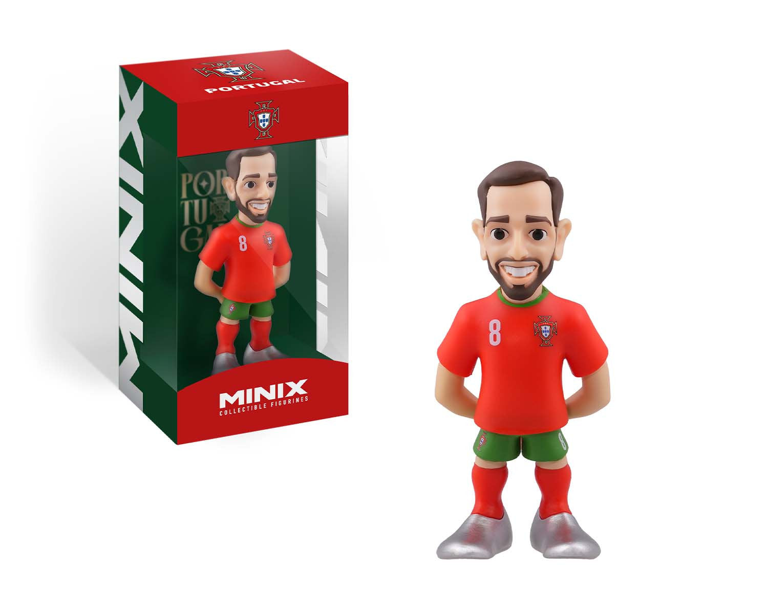 Minix - Football Stars #214 - Portugal - Bruno Fernandes - Figurines PVC 12 cm