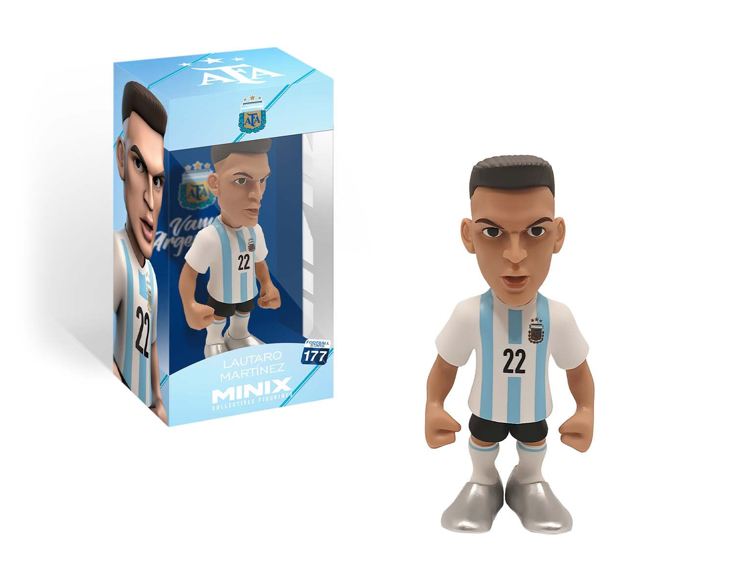 Minix - Football Stars #177 - Argentine - Lautaro Martinez 22 - Figurines PVC 12 cm