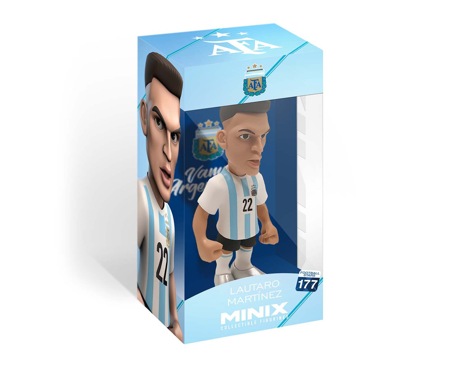Minix - Football Stars #177 - Argentine - Lautaro Martinez 22 - Figurines PVC 12 cm
