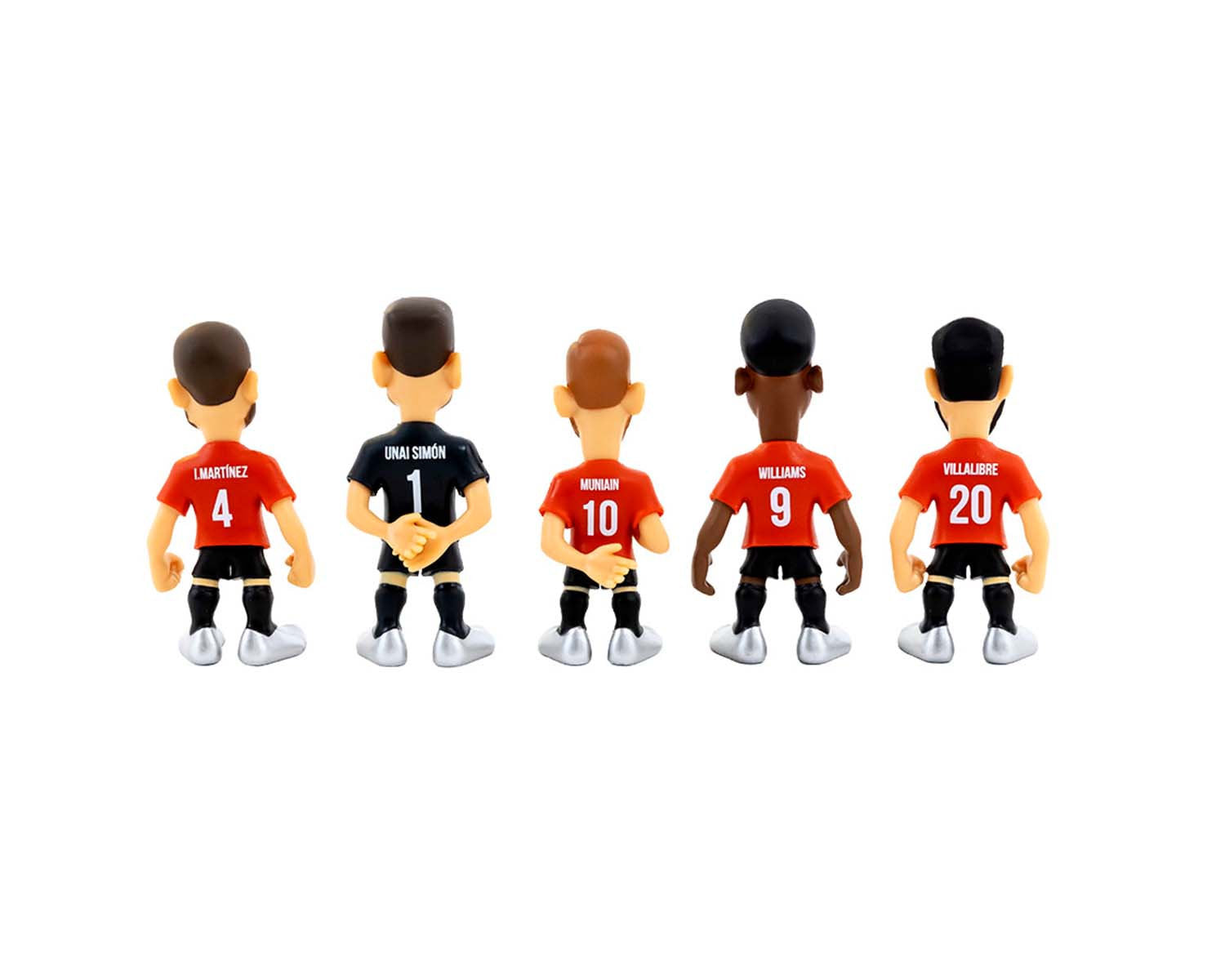 Minix - Football Stars - Pack de 5 Athletic Club Bilbao - A (Unai simon / Villalibre / Williams / Muniain / Williams jr) - Figurines PVC 7 cm