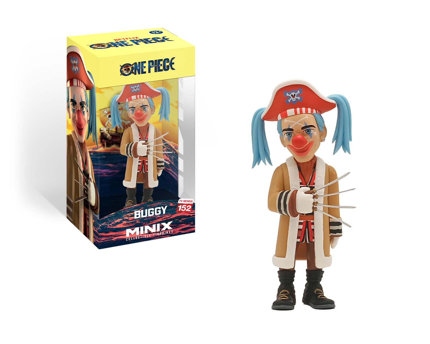 Minix - TV Series #152 - One Piece - Buggy - Figurines PVC 12 cm