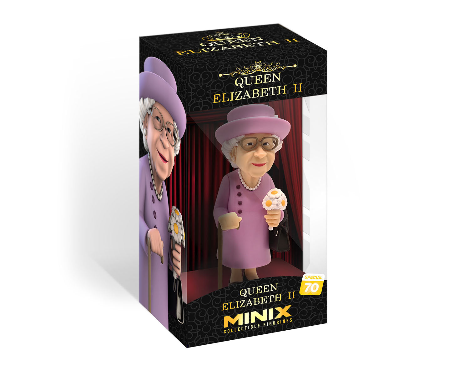 Minix - Celebrity #70 - Reine Elizabeth II - Figurines PVC 12 cm