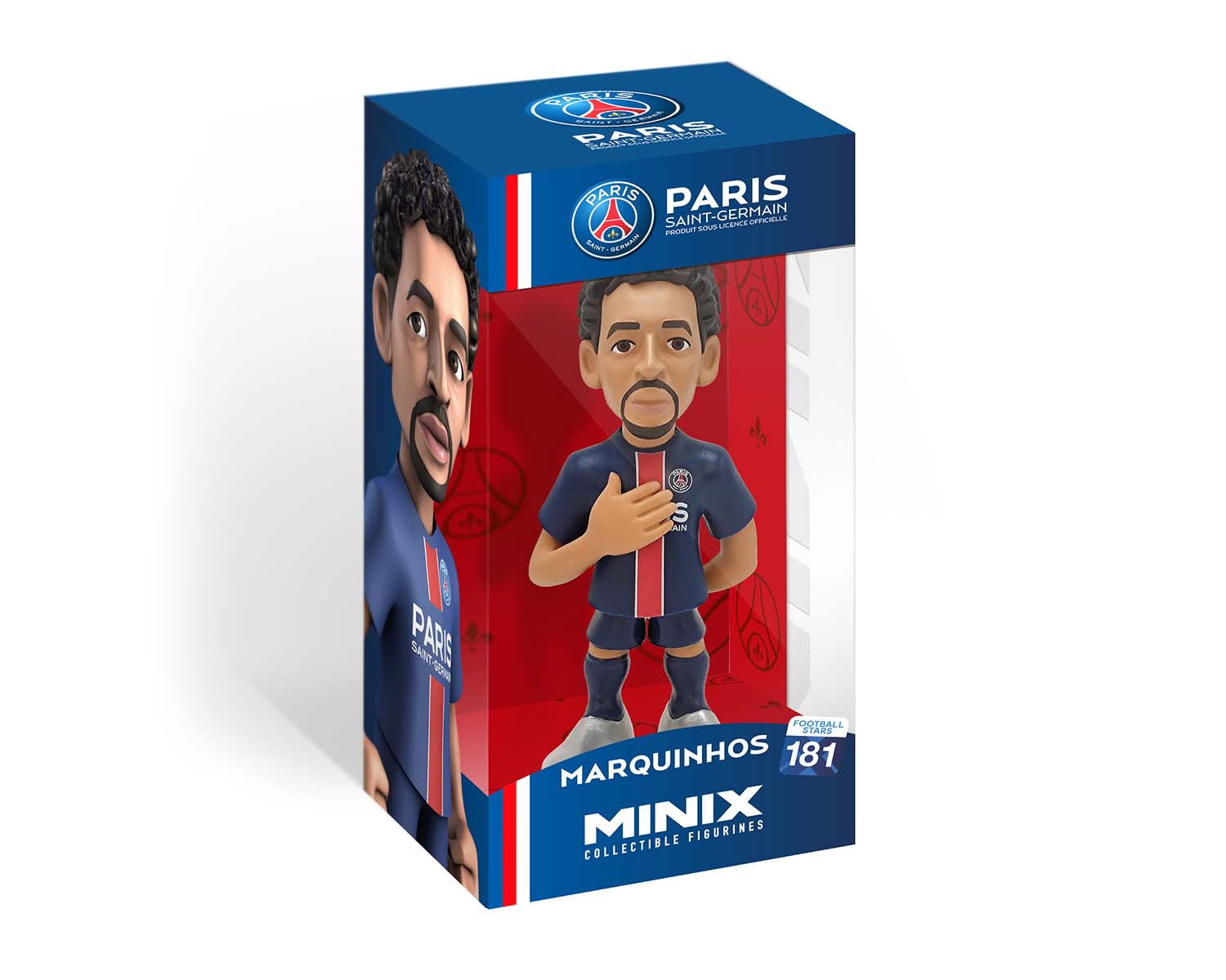 Minix - Football Stars #181 - PSG - Marquinhos 5 - Figurines PVC 12 cm
